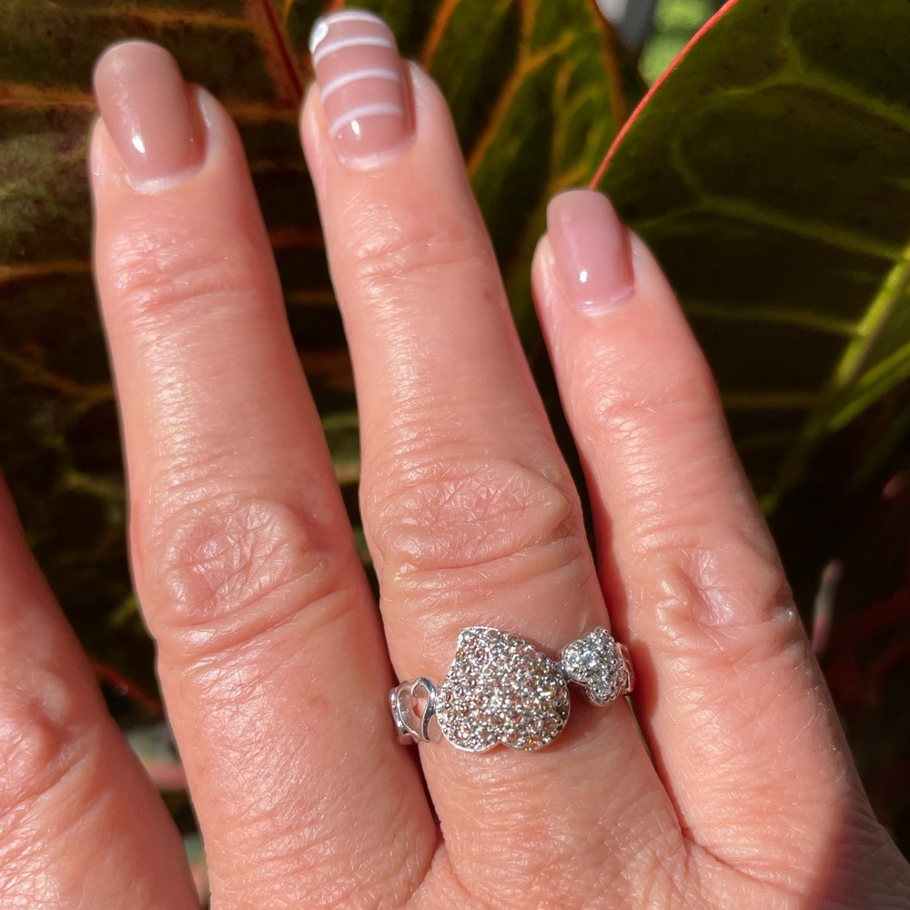 CZ sterling silver ring